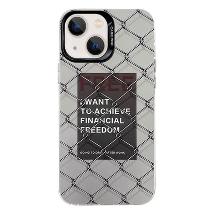 Electroplated Silver Series PC Protective Phone Case, For iPhone 15
