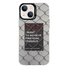 Electroplated Silver Series PC Protective Phone Case, For iPhone 15
