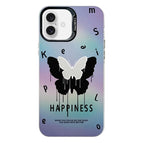 For iPhone 16 Plus / Black Butterfly