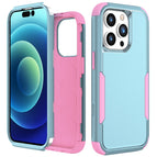 For iPhone 15 Pro / Grey Green+Pink
