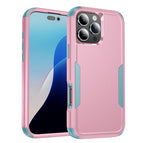 For iPhone 16 Pro / Pink+Grey Green