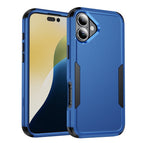 For iPhone 16 Plus / Royal Blue+Black