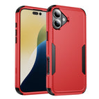 For iPhone 16 Plus / Red+Black