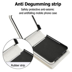 V-shaped RFID Card Slot Phone Case with Ring Holder, For Samsung Galaxy Z Flip7 5G, For Samsung Galaxy Z Flip6 / Flip7 FE, For Samsung Galaxy Z Flip5
