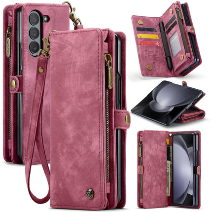 CaseMe 008 Multifunctional Zipper Wallet Phone Leather Case, For Samsung Galaxy Z Fold5