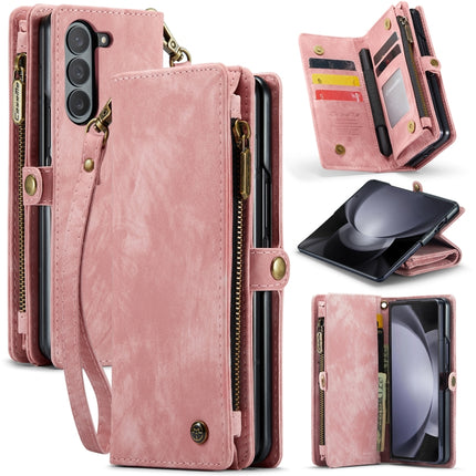 CaseMe 008 Multifunctional Zipper Wallet Phone Leather Case, For Samsung Galaxy Z Fold5