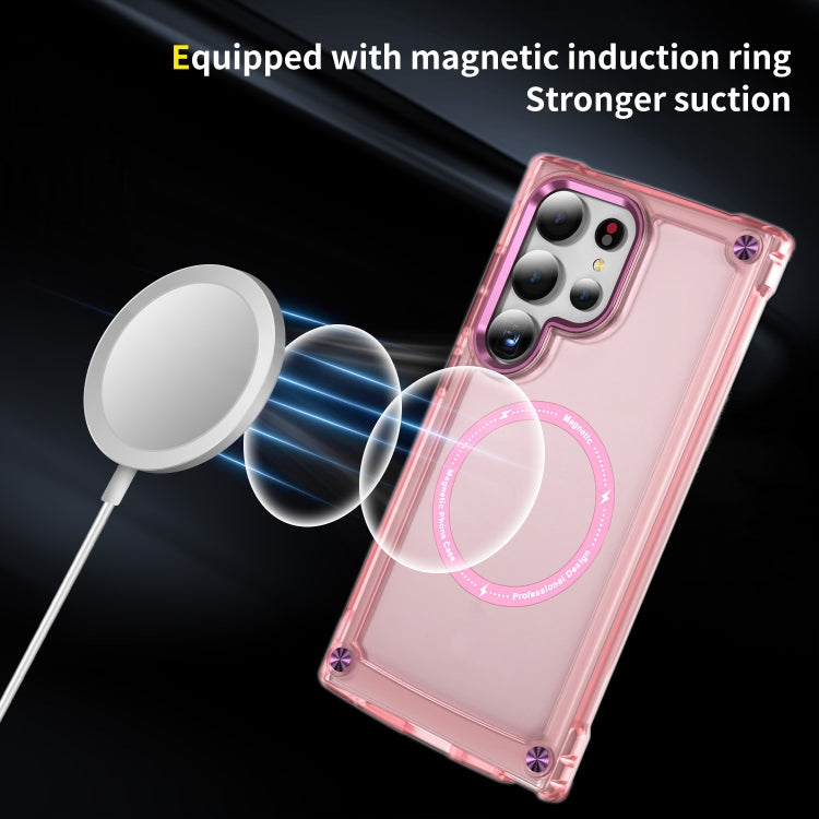 Skin Feel TPU + PC MagSafe Magnetic Phone Case, For Samsung Galaxy S24 Ultra 5G, For Samsung Galaxy S24 5G, For Samsung Galaxy S23 Ultra 5G, For Samsung Galaxy S22 Ultra 5G, For Samsung Galaxy S22+ 5G