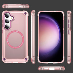 Skin Feel TPU + PC MagSafe Magnetic Phone Case, For Samsung Galaxy S25 5G, For Samsung Galaxy S25+ 5G, For Samsung Galaxy S25 Ultra 5G, For Samsung Galaxy S24 Ultra 5G, For Samsung Galaxy S24+ 5G, For Samsung Galaxy S24 5G