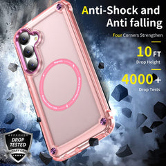 Skin Feel TPU + PC MagSafe Magnetic Phone Case, For Samsung Galaxy S25 5G, For Samsung Galaxy S25+ 5G, For Samsung Galaxy S25 Ultra 5G, For Samsung Galaxy S24 Ultra 5G, For Samsung Galaxy S24+ 5G, For Samsung Galaxy S24 5G