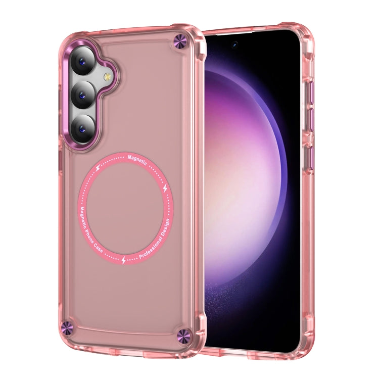Skin Feel TPU + PC MagSafe Magnetic Phone Case, For Samsung Galaxy S25 5G, For Samsung Galaxy S25+ 5G, For Samsung Galaxy S25 Ultra 5G, For Samsung Galaxy S24 Ultra 5G, For Samsung Galaxy S24+ 5G, For Samsung Galaxy S24 5G