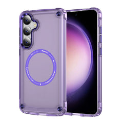 Skin Feel TPU + PC MagSafe Magnetic Phone Case, For Samsung Galaxy S25 5G, For Samsung Galaxy S25+ 5G, For Samsung Galaxy S25 Ultra 5G, For Samsung Galaxy S24 Ultra 5G, For Samsung Galaxy S24+ 5G, For Samsung Galaxy S24 5G, For Samsung Galaxy S23 Ultra 5G