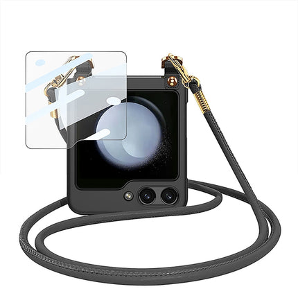 GKK Cross-body Ultra-thin PC Phone Case with Strap, For Samsung Galaxy Z Flip5