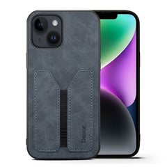 Denior DV Elastic Card Slot PU Back Cover Phone Case, For iPhone 15 Pro Max, For iPhone 15 Pro, For iPhone 15 Plus, For iPhone 15