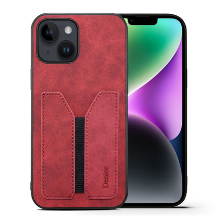 Denior DV Elastic Card Slot PU Back Cover Phone Case, For iPhone 15 Pro Max, For iPhone 15 Pro, For iPhone 15 Plus, For iPhone 15