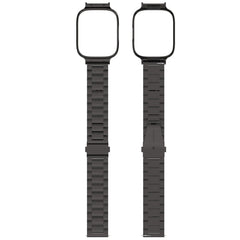 2 in 1 Three-bead Metal Watch Band with Watch Frame, For Redmi Watch 3 Lite / Watch 3 Active