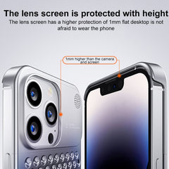 Aromatherapy Aluminum Alloy Cooling Phone Case, For iPhone 14 Plus, For iPhone 15 Pro Max, For iPhone 14, For iPhone 15 Pro, For iPhone 15, For iPhone 14 Pro, For iPhone 14 Pro Max, For iPhone 13 Pro Max, For iPhone 13 Pro, For iPhone 13