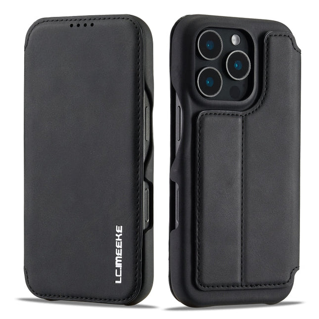 LC.IMEEKE Hon Ancient Series Flip Leather Phone Case, For iPhone 16 Pro Max, For iPhone 16 Pro, For iPhone 16 Plus, For iPhone 16