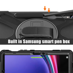 Rotary Handle Grab TPU + PC Tablet Case, For Galaxy Tab S10 FE / S9 FE / S9 / S8 / S7, For Samsung Galaxy Tab S9+ / S8+