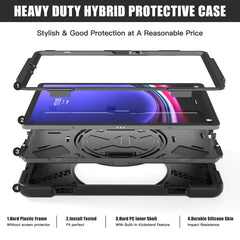 Rotary Handle Grab TPU + PC Tablet Case, For Galaxy Tab S10 FE / S9 FE / S9 / S8 / S7, For Samsung Galaxy Tab S9+ / S8+