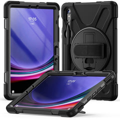 Rotary Handle Grab TPU + PC Tablet Case, For Galaxy Tab S10 FE / S9 FE / S9 / S8 / S7, For Samsung Galaxy Tab S9+ / S8+