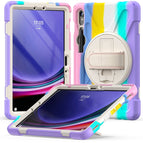 For Galaxy Tab S10 FE / S9 FE / S9 / S8 / S7 / Colorful Pink