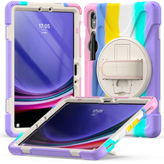 Rotary Handle Grab TPU + PC Tablet Case, For Galaxy Tab S10 FE / S9 FE / S9 / S8 / S7, For Samsung Galaxy Tab S9+ / S8+