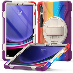 Rotary Handle Grab TPU + PC Tablet Case, For Galaxy Tab S10 FE / S9 FE / S9 / S8 / S7, For Samsung Galaxy Tab S9+ / S8+