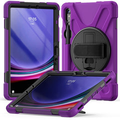Rotary Handle Grab TPU + PC Tablet Case, For Galaxy Tab S10 FE / S9 FE / S9 / S8 / S7, For Samsung Galaxy Tab S9+ / S8+