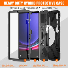 Rotary Handle Grab TPU + PC Tablet Case, For Samsung Galaxy Tab S9+ / S8+, For Samsung Galaxy Tab S9 / S8 / S7