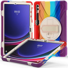 Rotary Handle Grab TPU + PC Tablet Case, For Galaxy Tab S10 FE / S9 FE / S9 / S8 / S7, For Samsung Galaxy Tab S9+ / S8+