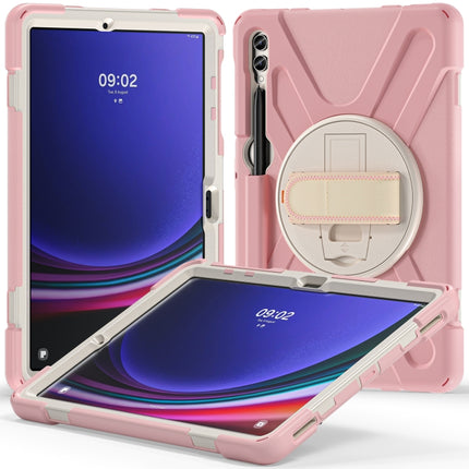 Rotatable Kickstand Grip Heavy Duty Hard Rugged Tablet Case, For Galaxy Tab S10 FE / S9 FE / S9 / S8 / S7, For Samsung Galaxy Tab S9+ / S8+