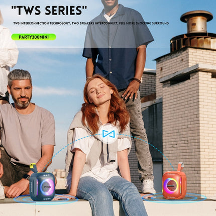 HOPESTAR Party 300mini IPX5 Waterproof Portable Bluetooth Speaker 360 Degree Stereo Outdoor Speaker