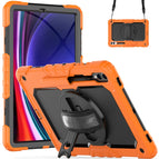 For Samsung Galaxy Tab S10+ / S9+ / S9 FE+ / Orange+Black