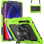 For Samsung Galaxy Tab S10+ / S9+ / S9 FE+ / Yellow Green+Black