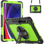 For Samsung Galaxy Tab S10+ / S9+ / S9 FE+ / Black+Yellow Green