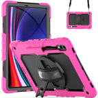 For Samsung Galaxy Tab S10+ / S9+ / S9 FE+ / Rose Red+Black