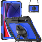 For Samsung Galaxy Tab S10+ / S9+ / S9 FE+ / Black+Dark Blue