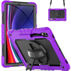 For Samsung Galaxy Tab S10+ / S9+ / S9 FE+ / Purple+Black