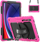 For Samsung Galaxy Tab S9 Ultra / S10 Ultra / Rose Red+Black