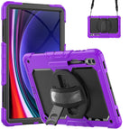 For Samsung Galaxy Tab S9 Ultra / S10 Ultra / Purple+Black