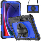 For Samsung Galaxy Tab S9 / S9 FE / S10 FE / Black+Dark Blue