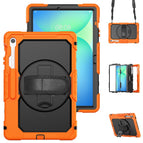 For Samsung Galaxy Tab S10 FE+ / Orange+Black