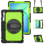 For Samsung Galaxy Tab S10 FE+ / Black+Yellow Green