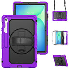 For Samsung Galaxy Tab S10 FE+ / Purple+Black