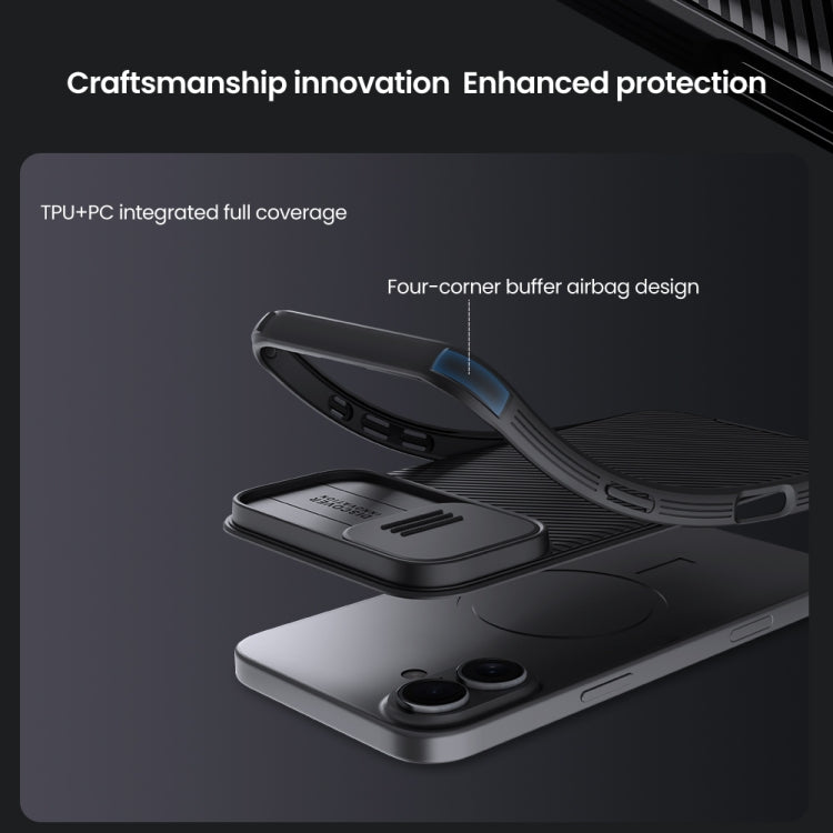 NILLKIN CamShield Pro PC Phone Case, For iPhone 16 Plus, For iPhone 16, For iPhone 15 Pro Max, For iPhone 15 Plus, For iPhone 15