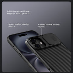 NILLKIN CamShield Pro PC Phone Case, For iPhone 16 Plus, For iPhone 16, For iPhone 15 Pro Max, For iPhone 15 Plus, For iPhone 15