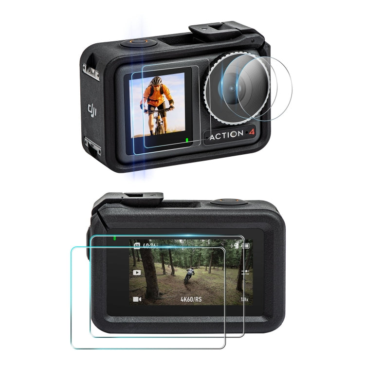 STARTRC 3 in 1 Lens Protector Front and Rear Screen Tempered Glass Films