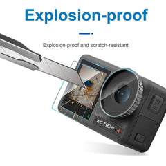 STARTRC 3 in 1 Lens Protector Front and Rear Screen Tempered Glass Films