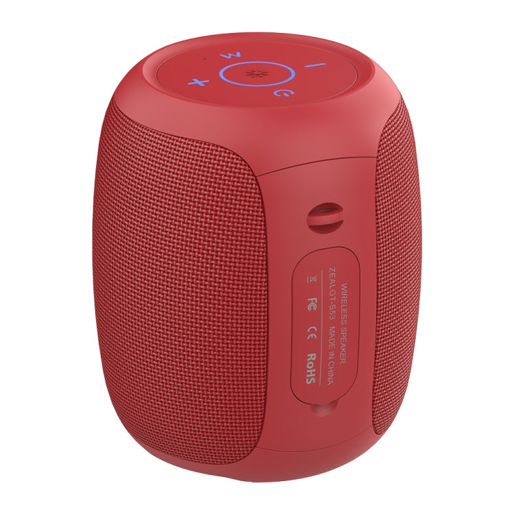 Zealot S53 IPX6 Waterproof Portable Colorful Wireless Bluetooth Speaker, S53