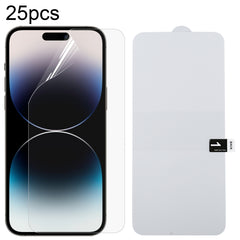 25pcs Full Screen Protector Explosion-proof Hydrogel Film, For iPhone 16 Pro Max, For iPhone 16 Pro, For iPhone 16 Plus, For iPhone 16, For iPhone 15 Pro Max, For iPhone 15 Pro, For iPhone 15 Plus, For iPhone 15